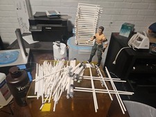 AEW WWE CZW ECW DEATHMATCH ACESSÓRIOS PERSONALIZADOS, TUBOS DE LUZ ARAME FARPADO, usado comprar usado  Enviando para Brazil