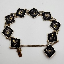 Japanese damascene bracelet for sale  LINCOLN