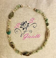 Collana artigianale pietra usato  Roma