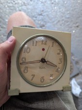 Relógio de mesa Art Deco marfim, relógio elétrico Westclox, relógio de metal vintage FUNCIONA! comprar usado  Enviando para Brazil
