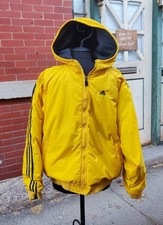Casaco retrô vintage Adidas jaqueta grande amarelo cinza reversível 2 lados comprar usado Casaco retrô vintage Adidas jaqueta grande amarelo cinza reversível 2 lados comprar usado  Enviando para Brazil