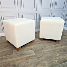 Pair upholstered cube for sale  SPILSBY