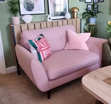 Pink cuddler sofa for sale  LONDON