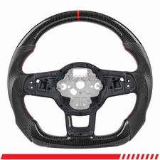 Usado, 💘Volante de fibra de carbono para Volkswagen Golf GTI MK7 MK7.5 13-20 Nappa Grip comprar usado  Enviando para Brazil
