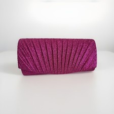 Magenta glitter pleated for sale  LUTON