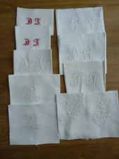 Broderies anciennes monogramme d'occasion  Toulouse-