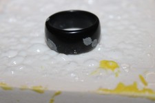 Anello ossidiana fiocco usato  Pomigliano d'Arco