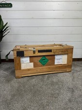 Large wooden chest for sale  Shipping to Ireland