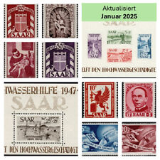 Saarland Briefmarken Postfrisch Auswahl Michel 206-448 ** Mint Never Hinged MNH comprar usado  Enviando para Brazil