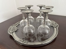 Weingläser set tablett gebraucht kaufen  Saarbrücken