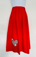 Vintage skirt red for sale  PLYMOUTH