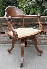 Victorian mahogany captains for sale  HALSTEAD