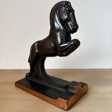Vintage Dodge Bronze e Cobre Art Deco Cavalo de Salto Único Bookend comprar usado  Enviando para Brazil