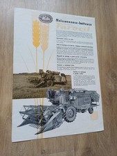 Prospectus tracteur moissonneu d'occasion  Lys-lez-Lannoy