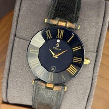 Relógio masculino H.Stern ouro 18K quartzo 1P diamante mostrador preto 29mm luxo raro comprar usado  Enviando para Brazil