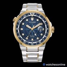 Citizen Eco-Drive relógio masculino Endeavour 2 tons mostrador azul BJ7144-52L comprar usado  Enviando para Brazil