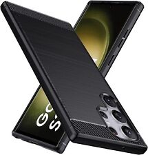 Hülle für Samsung Galaxy S23 Plus Ultra 5G Silikon Schutz Schwarz Carbon Optik comprar usado  Enviando para Brazil