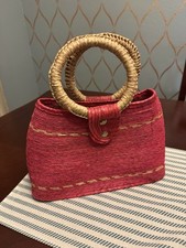 Bolsa de tecido de vime natural comprar usado  Enviando para Brazil