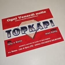 Flyer discoteca topkapi usato  Porto Viro