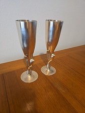 2 brass champagne flutes for sale 2 brass champagne flutes for sale Palm Bay
