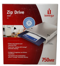 Iomega 750mb zip for sale  BURNTWOOD