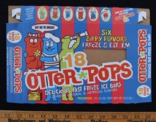 [Caixa de pops freezer 1996 OtterPops - Embalagem de alimentos Otter Pops vintage da década de 1990] comprar usado  Enviando para Brazil