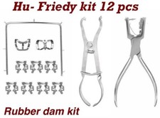 HuFriedy 12 peças kit inicial de barragem de borracha com braçadeiras perfuradoras de armação instrumentos odontológicos comprar usado  Enviando para Brazil