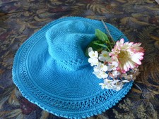 1chapeau artisanal coton d'occasion  Saint-Cyprien