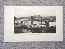 Ponte ferroviária Great Western em construção - Estampa antiga - 1930 comprar usado  Enviando para Brazil