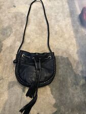Bolsa tiracolo Cut N Paste Los Angeles couro franja boho hippie preta comprar usado  Enviando para Brazil