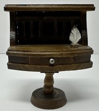 Móveis de mesa vintage em miniatura de madeira para casa de bonecas, usado comprar usado  Enviando para Brazil