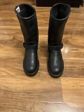 Chippewa black leather for sale  HOUNSLOW