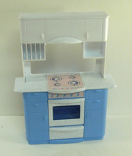 Barbie 1998 So Real So Now cozinha fogão azul balcão armário substituição comprar usado  Enviando para Brazil
