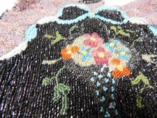 BOLSA FLAPPER ANTIGA VINTAGE FRANCESA ARTE' NOUVEAU floral com miçangas c1920s comprar usado BOLSA FLAPPER ANTIGA VINTAGE FRANCESA ARTE' NOUVEAU floral com miçangas c1920s comprar usado  Enviando para Brazil