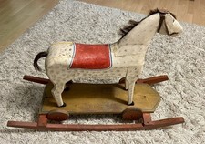 Schaukelpferd holz antik gebraucht kaufen  Treben