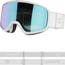 Używany, Dziecięce narciarskie Salomon AKSIUM 2.0 LOW BRIDGE FIT - Białe/Neblue na sprzedaż  PL