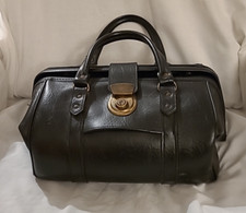 Vintage black leather for sale  CAMPBELTOWN