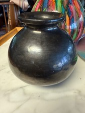 Vaso de cerâmica mexicano vintage assinado Dona Rosa preto comprar usado  Enviando para Brazil