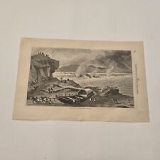 Gravura Dragging A Canoe Around Teotonio Bolivia c. 1872 (378) comprar usado  Enviando para Brazil