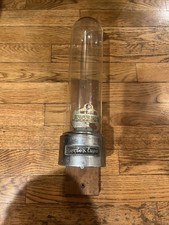 Dispensador porta-copo de vidro DIXIE Vortex década de 1930? Petoskey, Michigan com suporte de madeira comprar usado  Enviando para Brazil