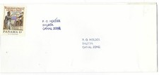 Usado, Porta-caixa de publicidade Canal Zone Panamá c1975 com cartão de devolução carimbado comprar usado  Enviando para Brazil