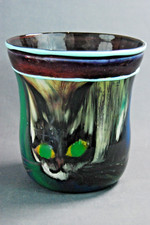 Katzenvase glas mittelgroße gebraucht kaufen  Augsburg