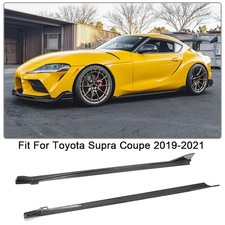Saia lateral extensão spoiler labial divisor carbono real para Toyota Supra 2019-2021, usado comprar usado  Enviando para Brazil