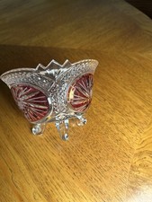 Vintage cranberry clear for sale  SWINDON