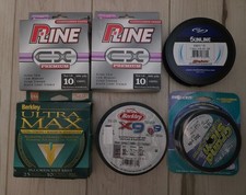 Lote de 6 carretéis de linha de pesca 10 lb parcialmente usados várias marcas comprar usado Lote de 6 carretéis de linha de pesca 10 lb parcialmente usados várias marcas comprar usado  Enviando para Brazil