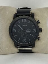 Relógio de quartzo Fossil Nate JR1401 masculino pulseira de couro preto mostrador analógico RQ302 comprar usado  Enviando para Brazil
