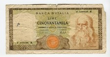 Banconota 50000 lire usato  Castellammare di Stabia