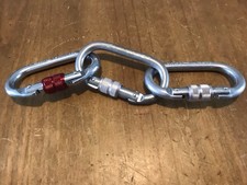 Steel oval carabiners for sale  BUDE