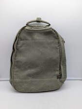 MOCHILA DIA CORUJA fina lona oliva pálida viagem escolar bolsa de livro levemente usada comprar usado  Enviando para Brazil