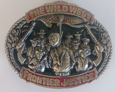 The Wild West Frontier Justice, liga de zinco "Boothill". Fivela de cinto, estado muito bom comprar usado  Enviando para Brazil